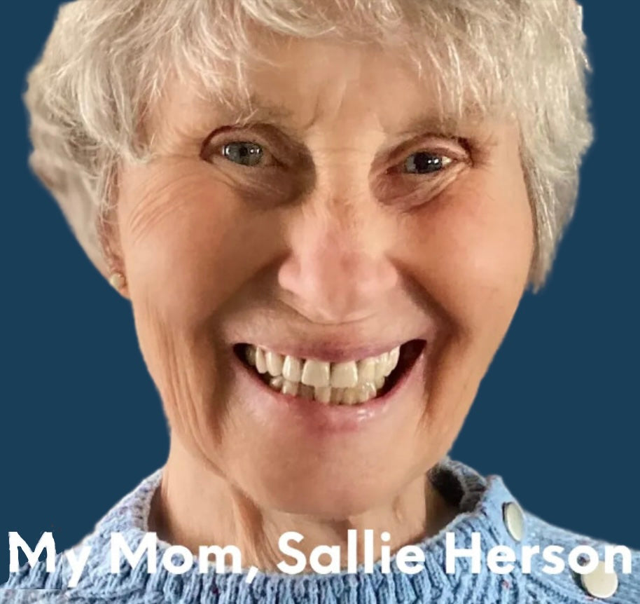 picture of my Mom, Sallie Herson, smiling